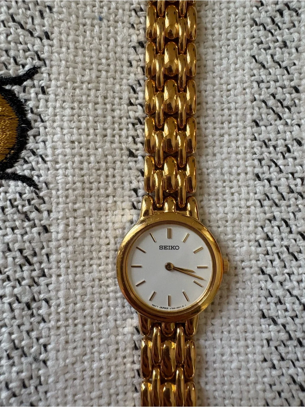 Seiko Gold Tone Stainless Steel Bracelet Watch